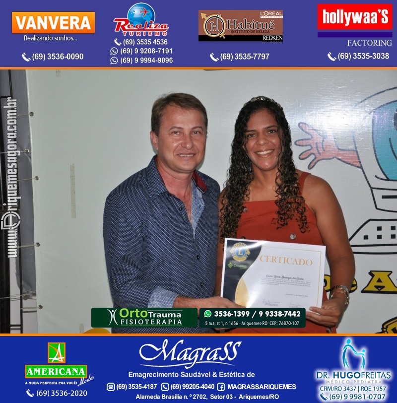 Entrega Certificados Projeto Inclusão Digital Lions Clube Canaã & Crediari