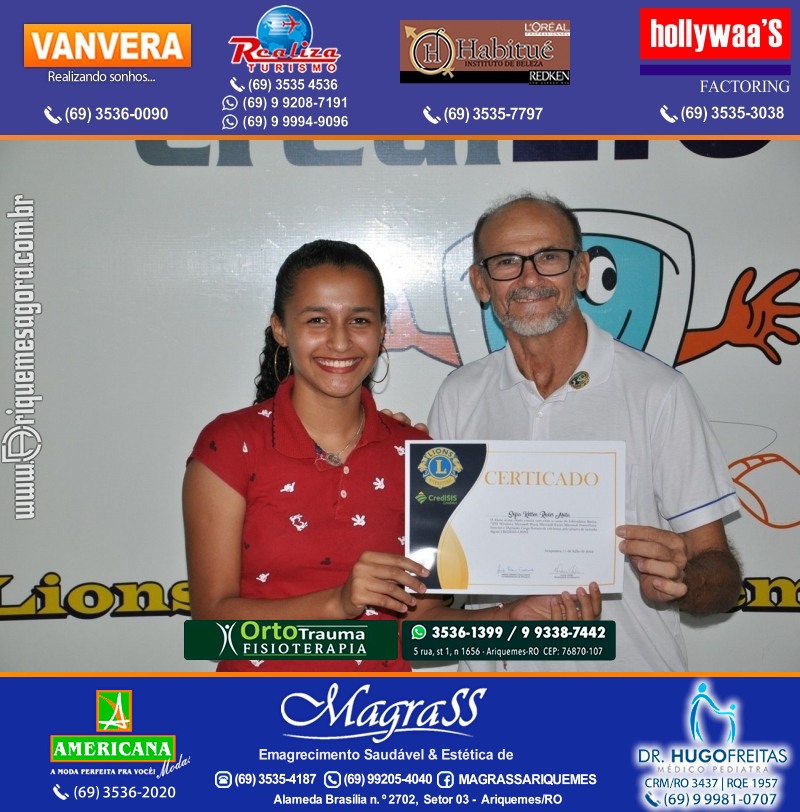 Entrega Certificados Projeto Inclusão Digital Lions Clube Canaã & Crediari