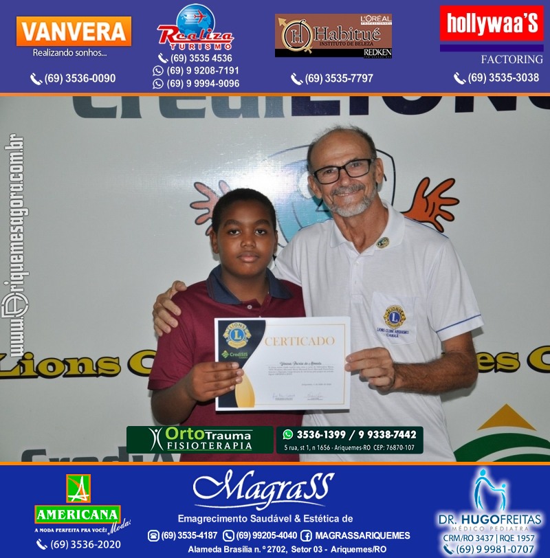 Entrega Certificados Projeto Inclusão Digital Lions Clube Canaã & Crediari
