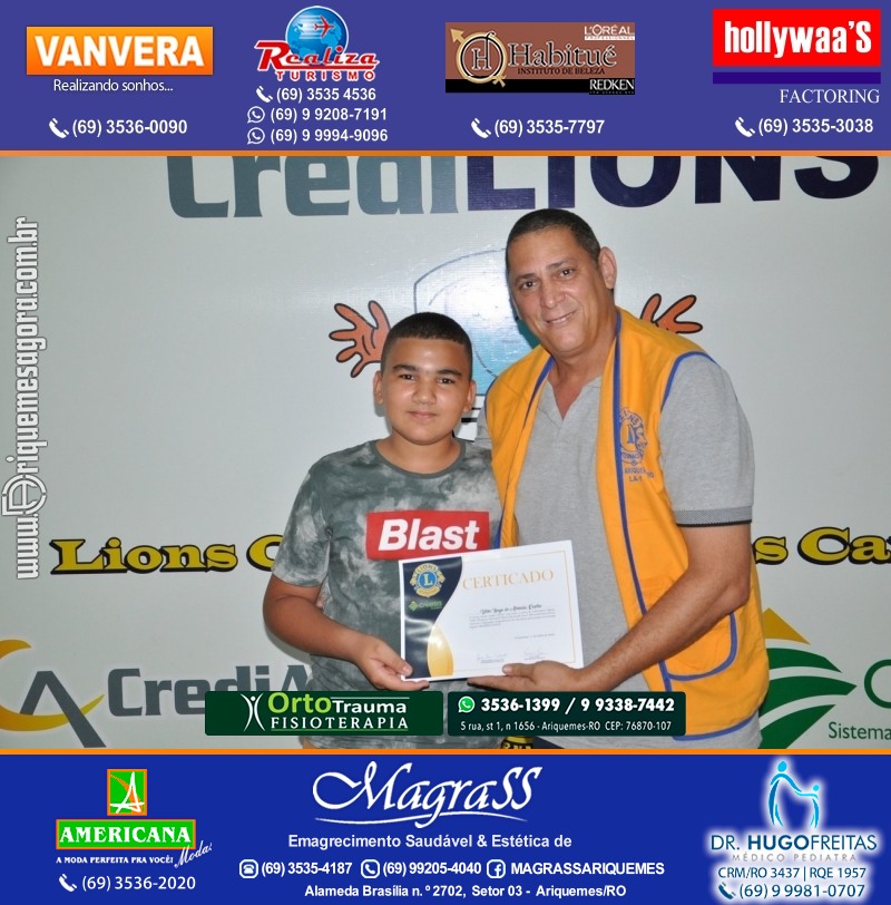 Entrega Certificados Projeto Inclusão Digital Lions Clube Canaã & Crediari