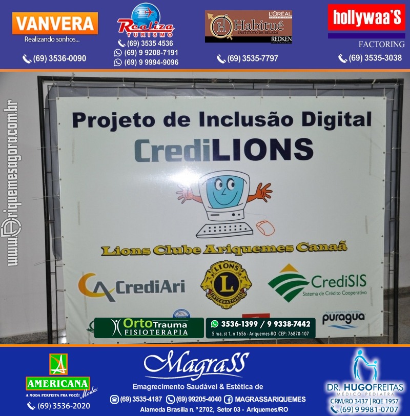Entrega Certificados Projeto Inclusão Digital Lions Clube Canaã & Crediari