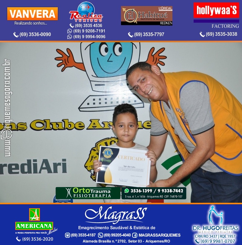 Entrega Certificados Projeto Inclusão Digital Lions Clube Canaã & Crediari
