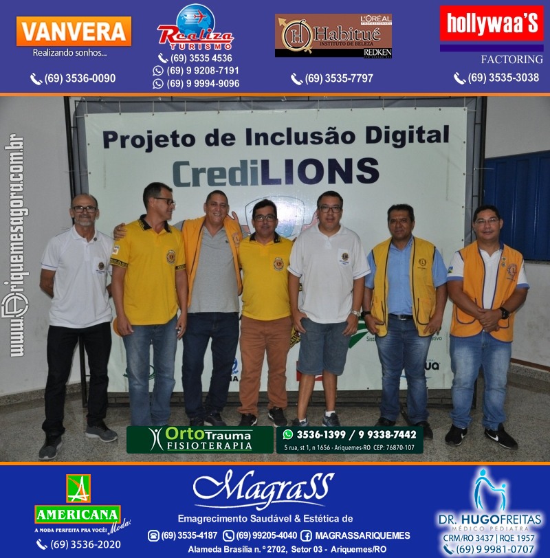 Entrega Certificados Projeto Inclusão Digital Lions Clube Canaã & Crediari