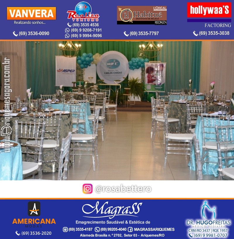Jantar de Celebração e Encerramento do Hospital Carlos Chagas em Ariquemes