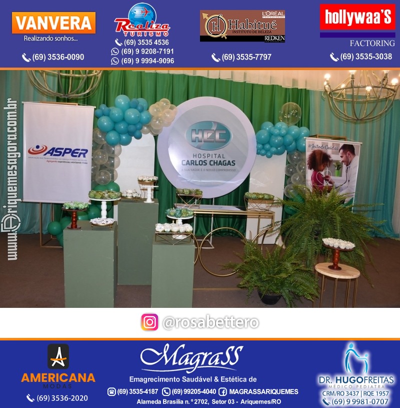 Jantar de Celebração e Encerramento do Hospital Carlos Chagas em Ariquemes