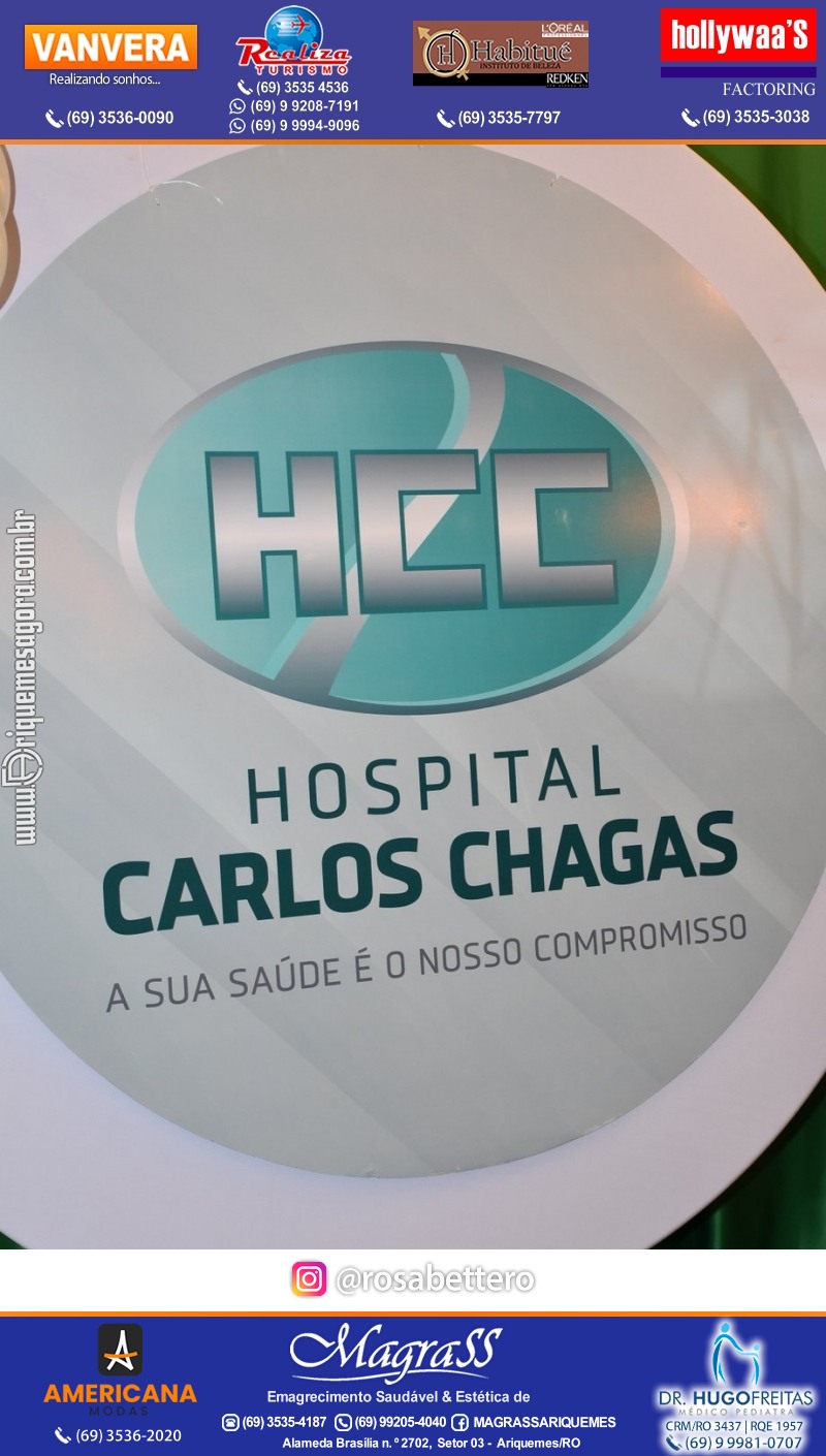 Jantar de Celebração e Encerramento do Hospital Carlos Chagas em Ariquemes