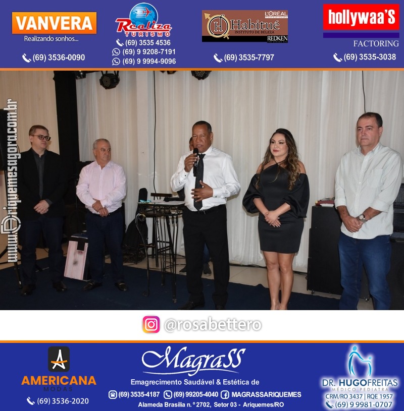 Jantar de Celebração e Encerramento do Hospital Carlos Chagas em Ariquemes