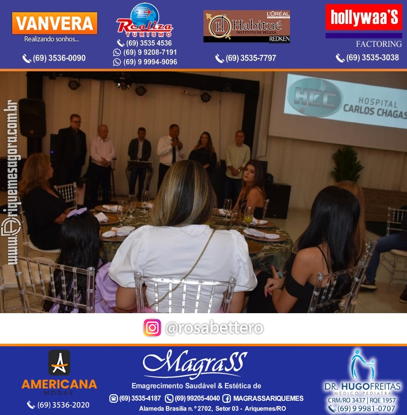 Jantar de Celebração e Encerramento do Hospital Carlos Chagas em Ariquemes