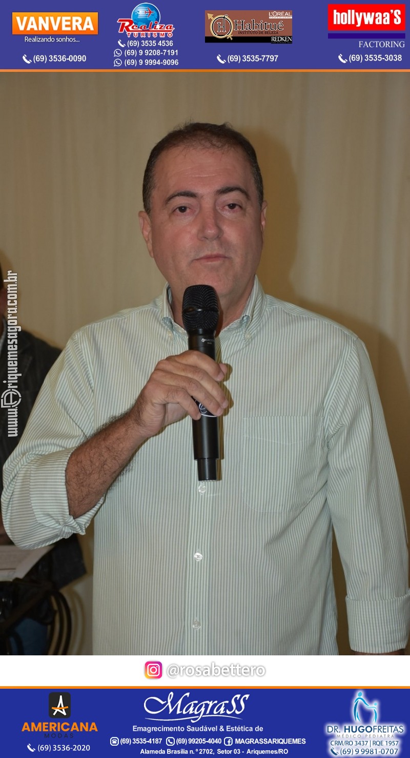 Jantar de Celebração e Encerramento do Hospital Carlos Chagas em Ariquemes