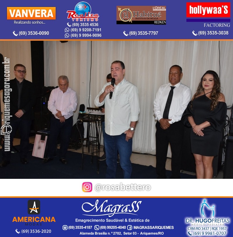 Jantar de Celebração e Encerramento do Hospital Carlos Chagas em Ariquemes