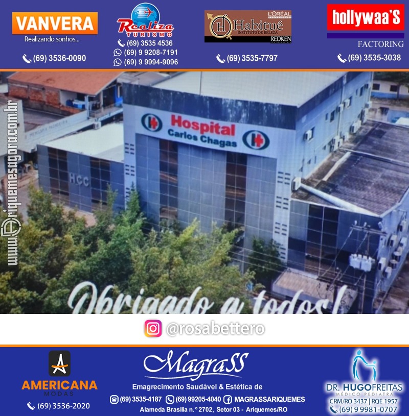 Jantar de Celebração e Encerramento do Hospital Carlos Chagas em Ariquemes