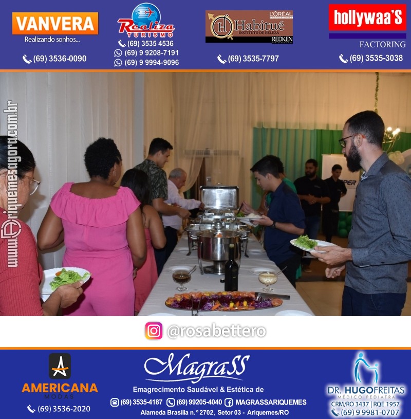 Jantar de Celebração e Encerramento do Hospital Carlos Chagas em Ariquemes