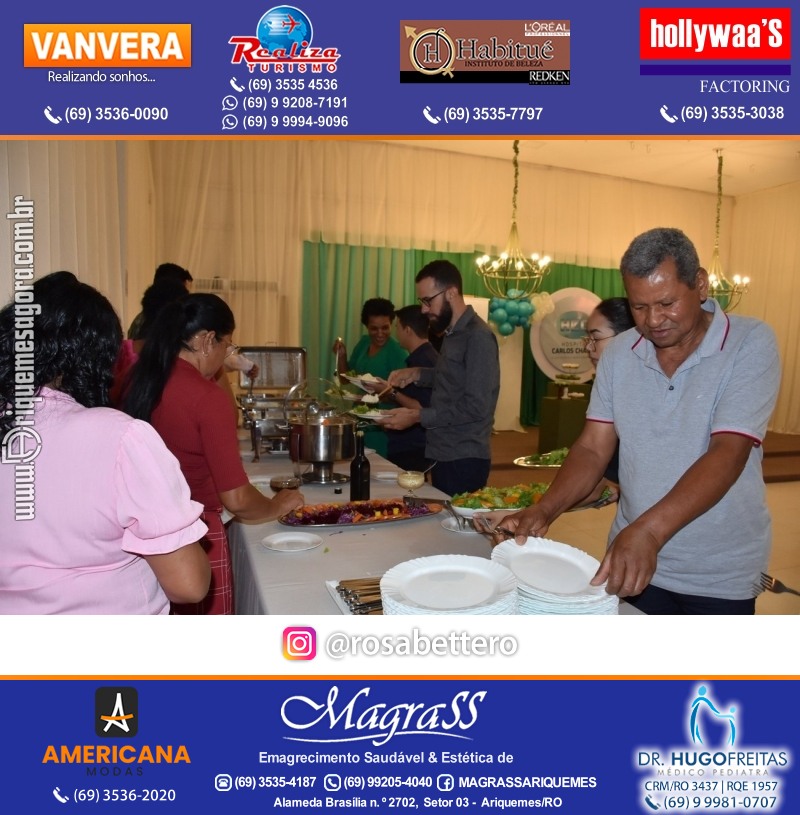 Jantar de Celebração e Encerramento do Hospital Carlos Chagas em Ariquemes