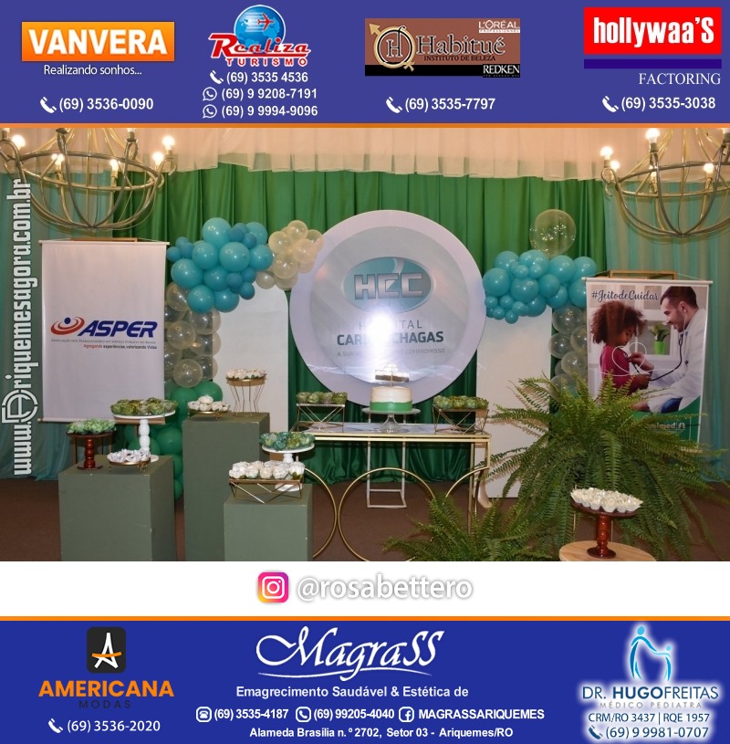 Jantar de Celebração e Encerramento do Hospital Carlos Chagas em Ariquemes