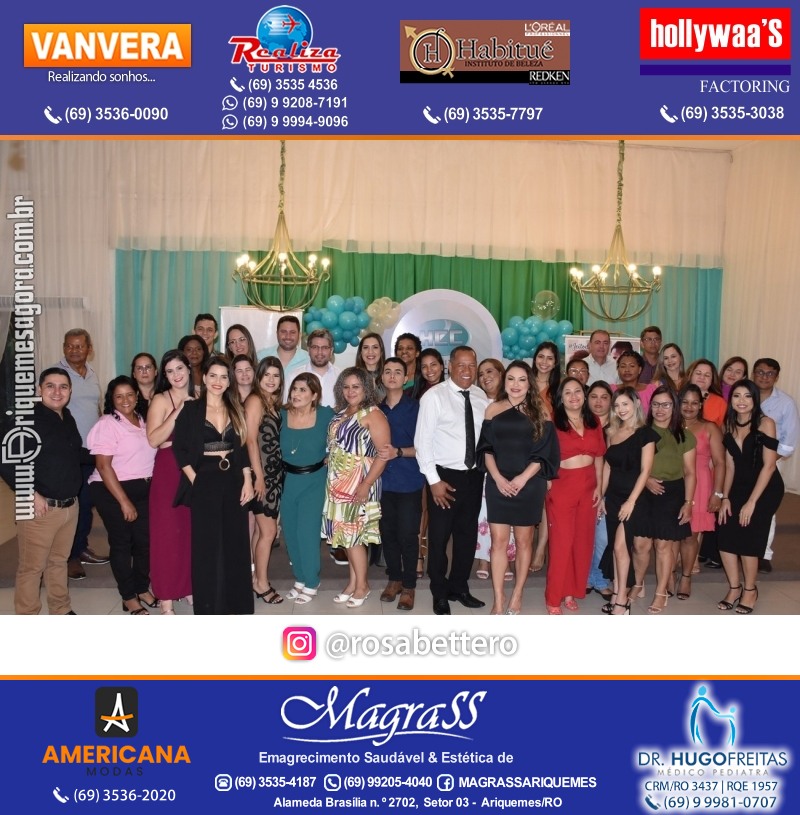 Jantar de Celebração e Encerramento do Hospital Carlos Chagas em Ariquemes