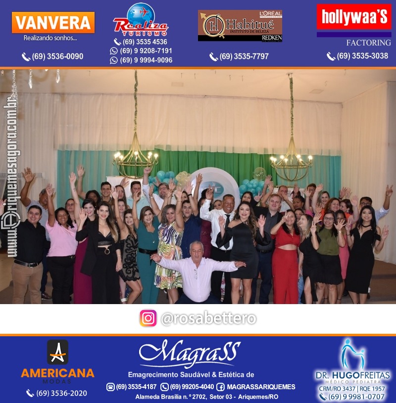 Jantar de Celebração e Encerramento do Hospital Carlos Chagas em Ariquemes