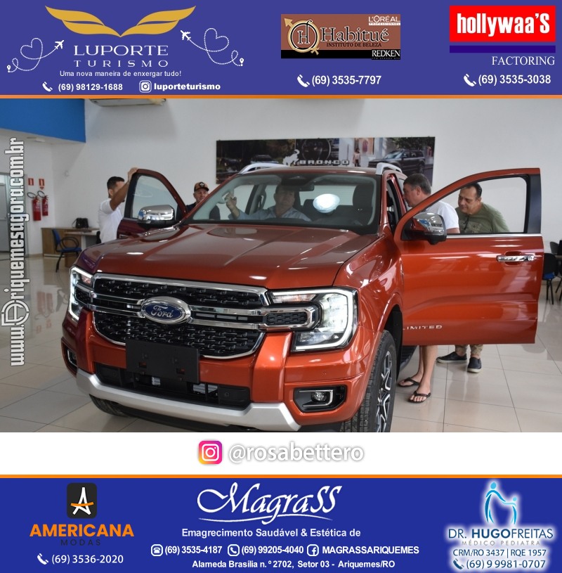 FORD MEGA VEÍCULOS ARIQUEMES - Rondônia - Lançamento da NOVA RANGER V6 – FORD RANGER 2024