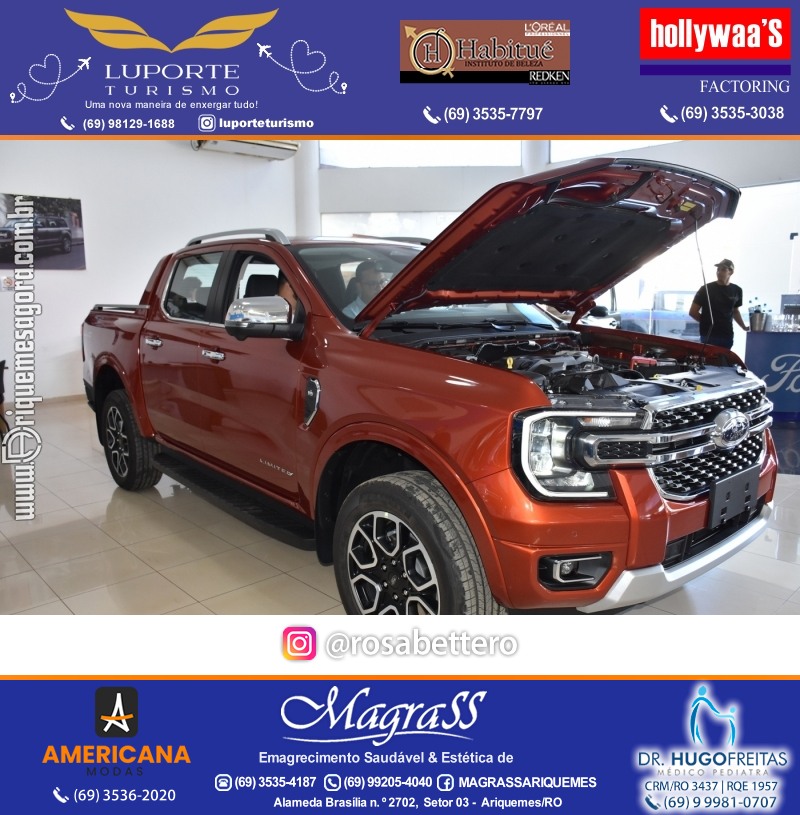 FORD MEGA VEÍCULOS ARIQUEMES - Rondônia - Lançamento da NOVA RANGER V6 – FORD RANGER 2024