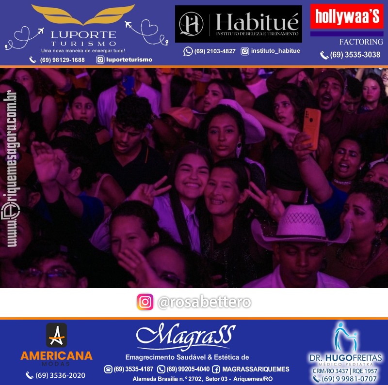 EXPOARI 2023 - Show com Gusttavo Lima & Galera & Stand & Camarote VIP & Camarote V8 na APA em Ariquemes Rondônia