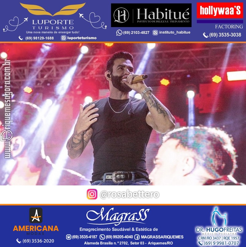 EXPOARI 2023 - Show com Gusttavo Lima & Galera & Stand & Camarote VIP & Camarote V8 na APA em Ariquemes Rondônia