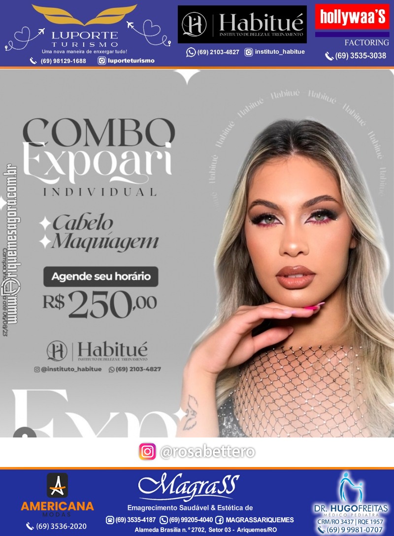 EXPOARI 2023 - Show com Gusttavo Lima & Galera & Stand & Camarote VIP & Camarote V8 na APA em Ariquemes Rondônia