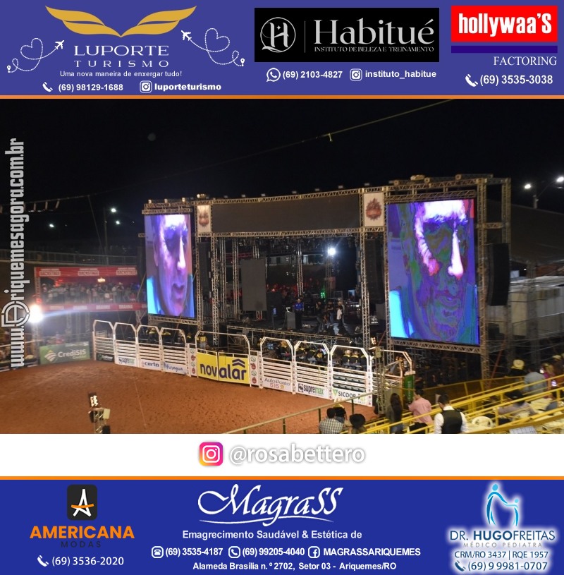 EXPOARI 2023 - Show com Gusttavo Lima & Galera & Stand & Camarote VIP & Camarote V8 na APA em Ariquemes Rondônia