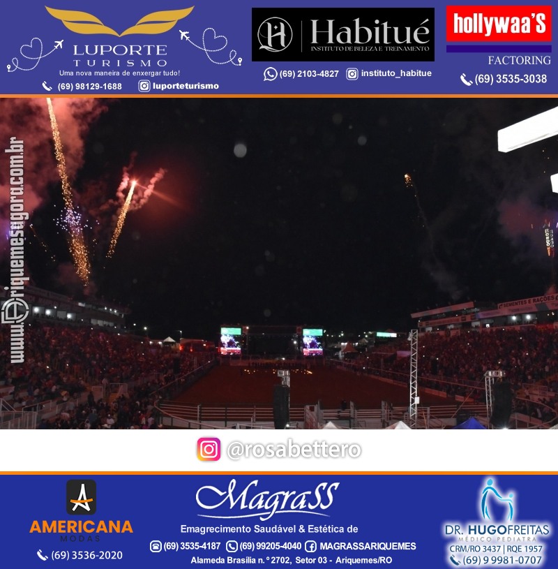 EXPOARI 2023 - Show com Gusttavo Lima & Galera & Stand & Camarote VIP & Camarote V8 na APA em Ariquemes Rondônia