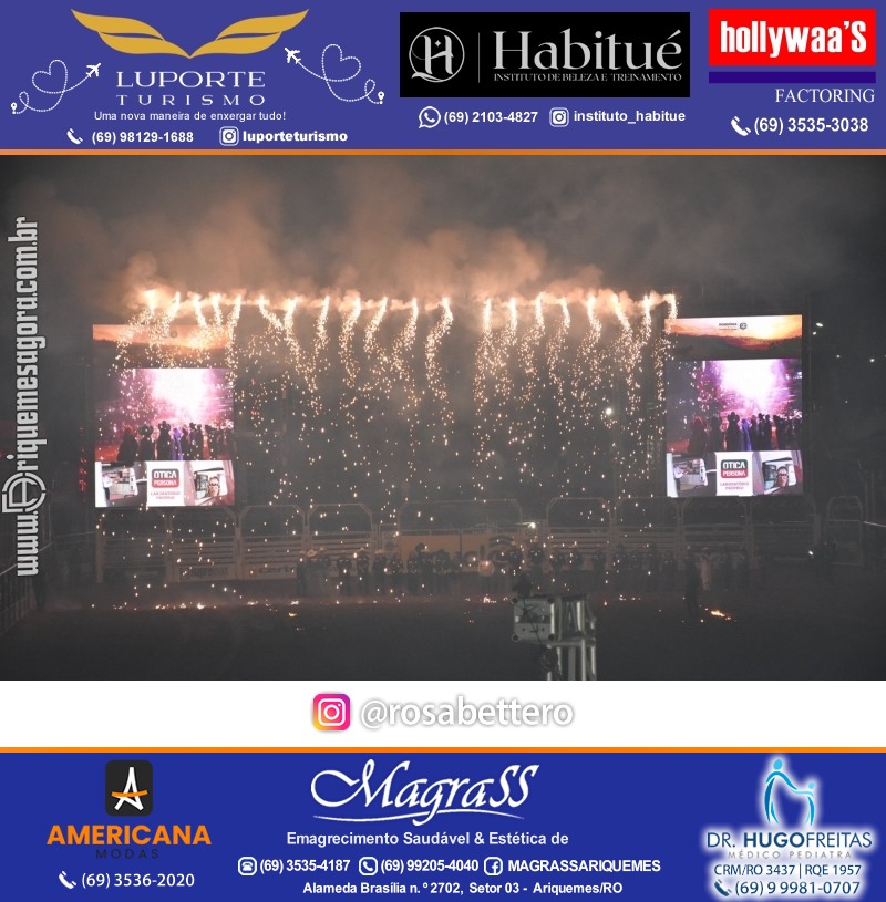 EXPOARI 2023 - Show com Gusttavo Lima & Galera & Stand & Camarote VIP & Camarote V8 na APA em Ariquemes Rondônia