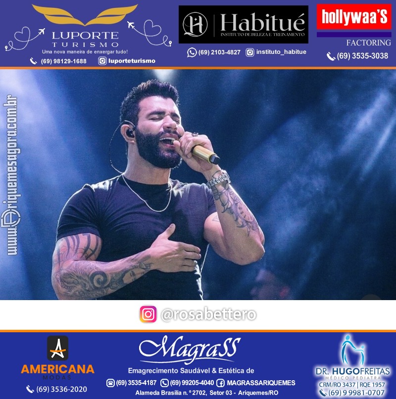 EXPOARI 2023 - Show com Gusttavo Lima & Galera & Stand & Camarote VIP & Camarote V8 na APA em Ariquemes Rondônia