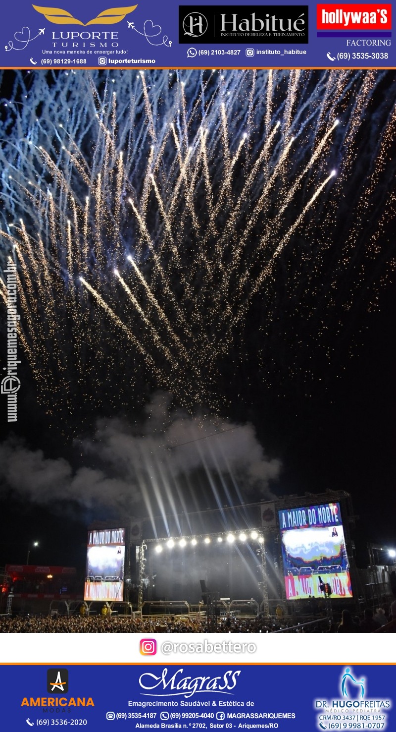 EXPOARI 2023 - Show com Gusttavo Lima & Galera & Stand & Camarote VIP & Camarote V8 na APA em Ariquemes Rondônia