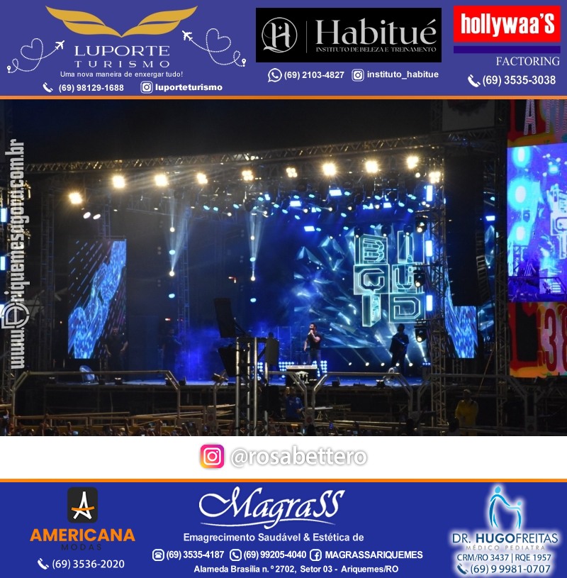 EXPOARI 2023 - Show com Gusttavo Lima & Galera & Stand & Camarote VIP & Camarote V8 na APA em Ariquemes Rondônia