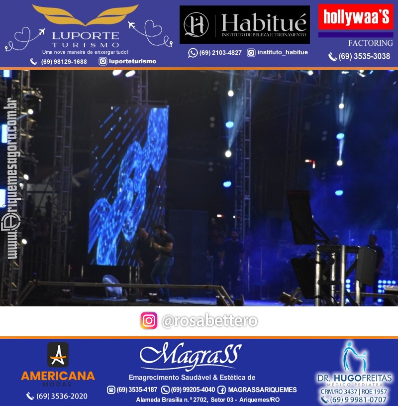 EXPOARI 2023 - Show com Gusttavo Lima & Galera & Stand & Camarote VIP & Camarote V8 na APA em Ariquemes Rondônia
