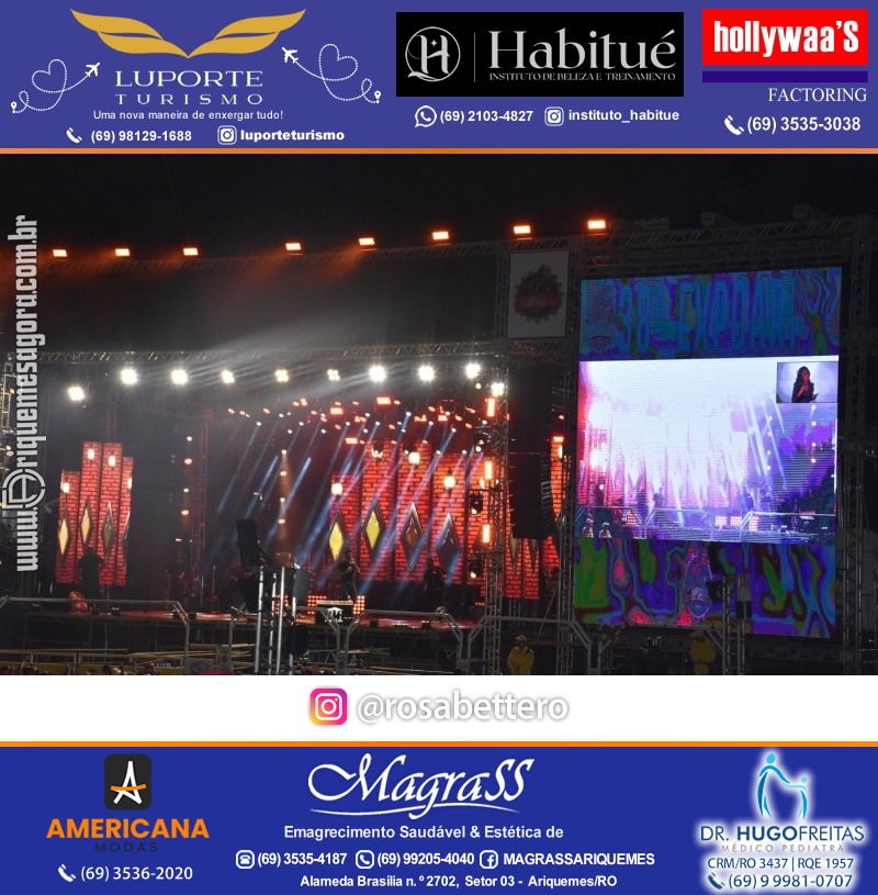 EXPOARI 2023 - Show com Gusttavo Lima & Galera & Stand & Camarote VIP & Camarote V8 na APA em Ariquemes Rondônia