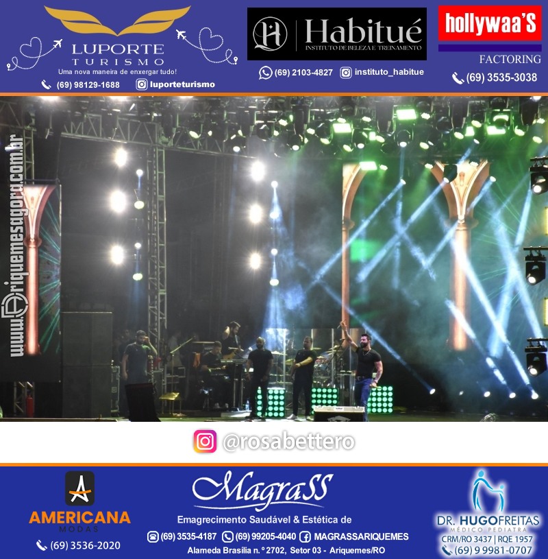 EXPOARI 2023 - Show com Gusttavo Lima & Galera & Stand & Camarote VIP & Camarote V8 na APA em Ariquemes Rondônia