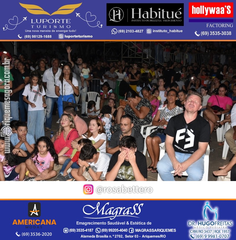 Show com cantor Gospel Fernandinho “Marcha para Jesus” em comemoração aos 46 anos de Ariquemes Rondônia