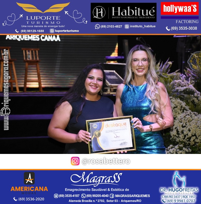 27º DESTAQUE 2023 “Lions Clube Ariquemes Canaã” Prêmio Leão em Ariquemes Rondônia