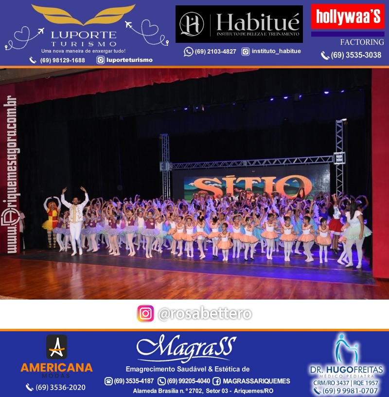 Passaporte para o Espetáculo “SÍTIO DO PICAPAU AMARELO” no Teatro em Ariquemes Rondônia