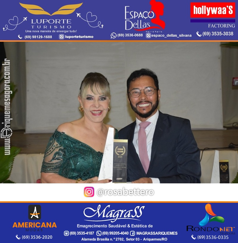 Prêmio Mulher e Prêmio Notável 2024 no Máximus Eventos em Ariquemes Rondônia