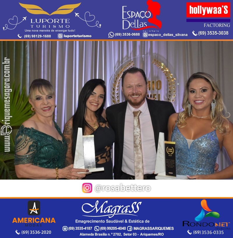 Prêmio Mulher e Prêmio Notável 2024 no Máximus Eventos em Ariquemes Rondônia