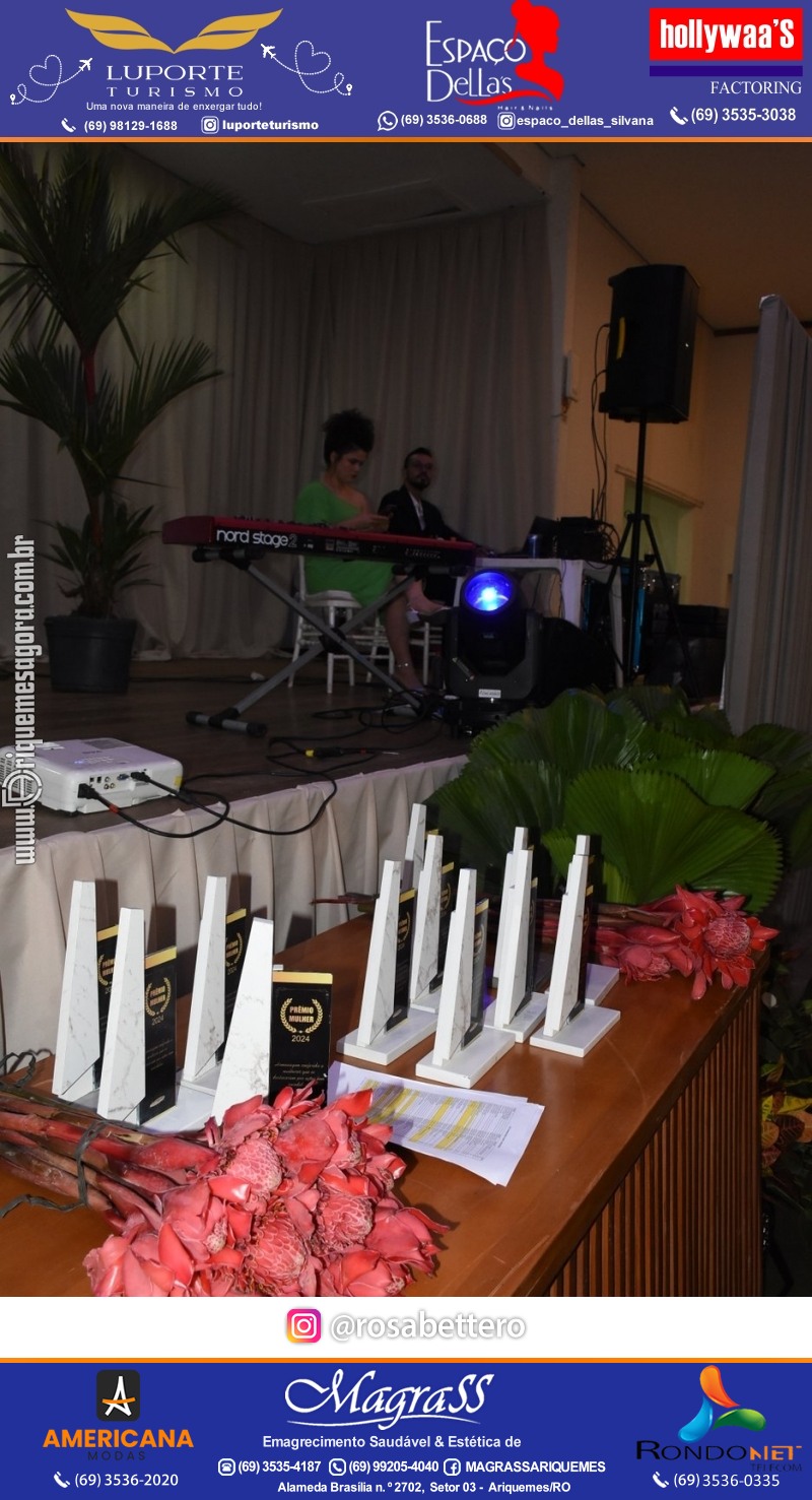 Prêmio Mulher e Prêmio Notável 2024 no Máximus Eventos em Ariquemes Rondônia