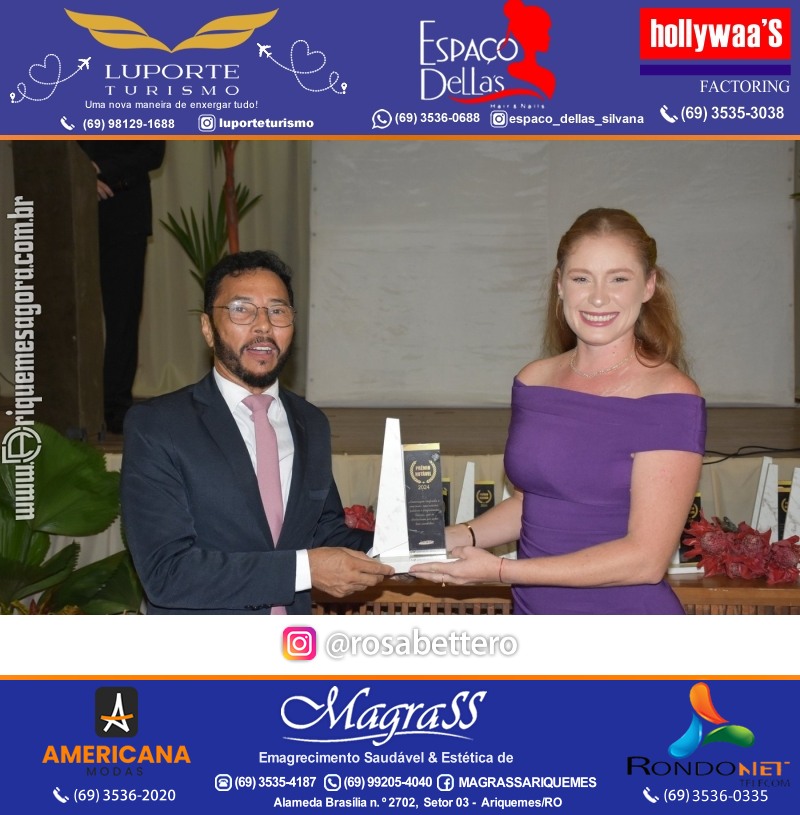 Prêmio Mulher e Prêmio Notável 2024 no Máximus Eventos em Ariquemes Rondônia