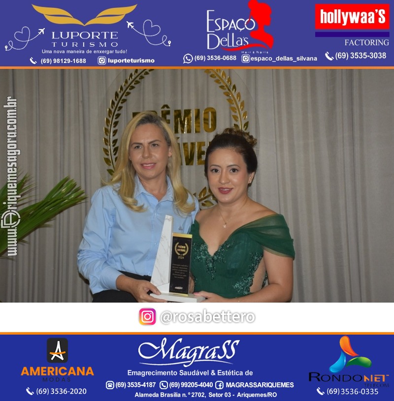 Prêmio Mulher e Prêmio Notável 2024 no Máximus Eventos em Ariquemes Rondônia