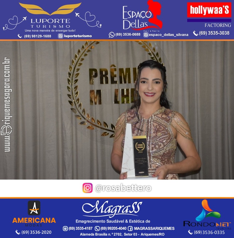 Prêmio Mulher e Prêmio Notável 2024 no Máximus Eventos em Ariquemes Rondônia
