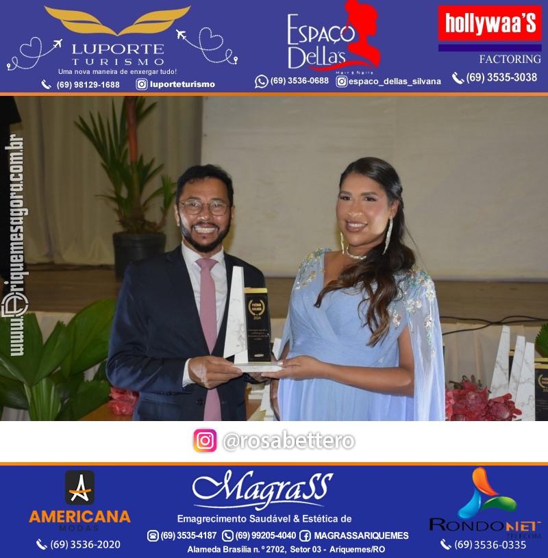 Prêmio Mulher e Prêmio Notável 2024 no Máximus Eventos em Ariquemes Rondônia