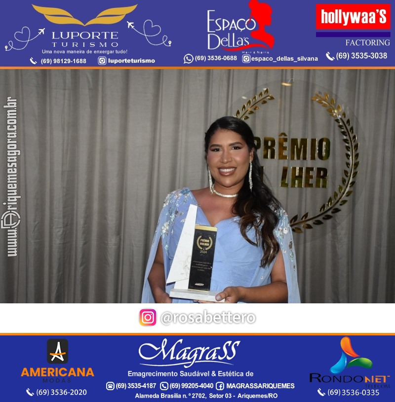 Prêmio Mulher e Prêmio Notável 2024 no Máximus Eventos em Ariquemes Rondônia