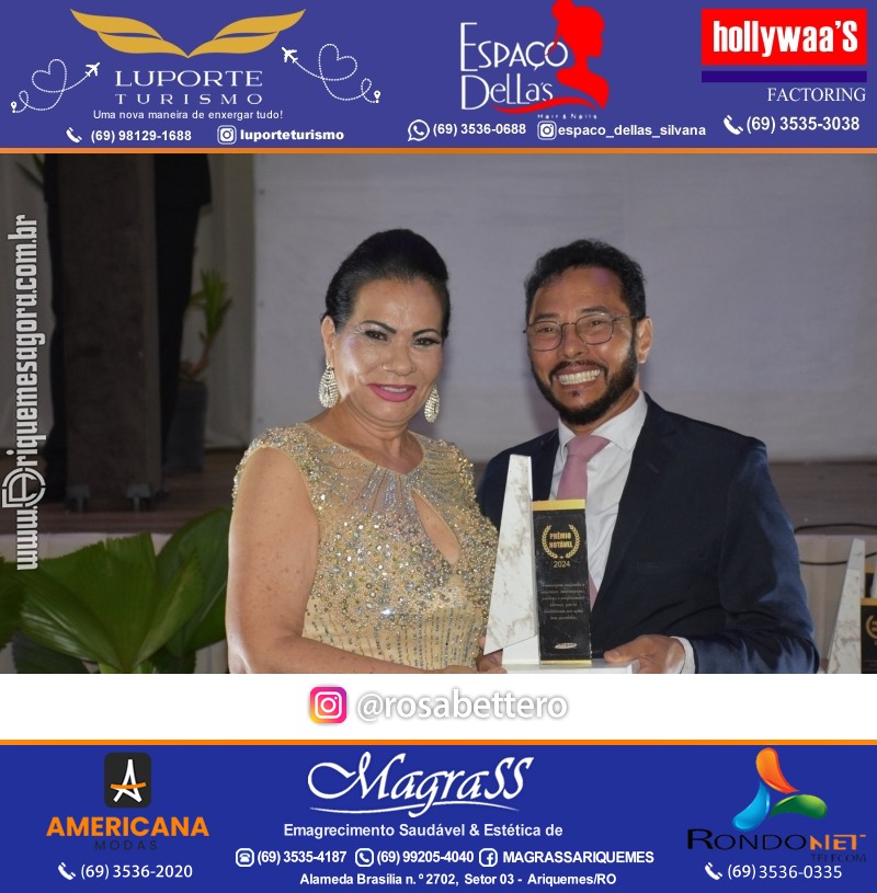 Prêmio Mulher e Prêmio Notável 2024 no Máximus Eventos em Ariquemes Rondônia