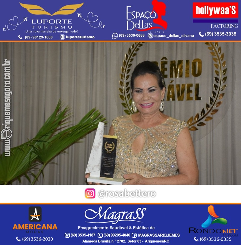 Prêmio Mulher e Prêmio Notável 2024 no Máximus Eventos em Ariquemes Rondônia