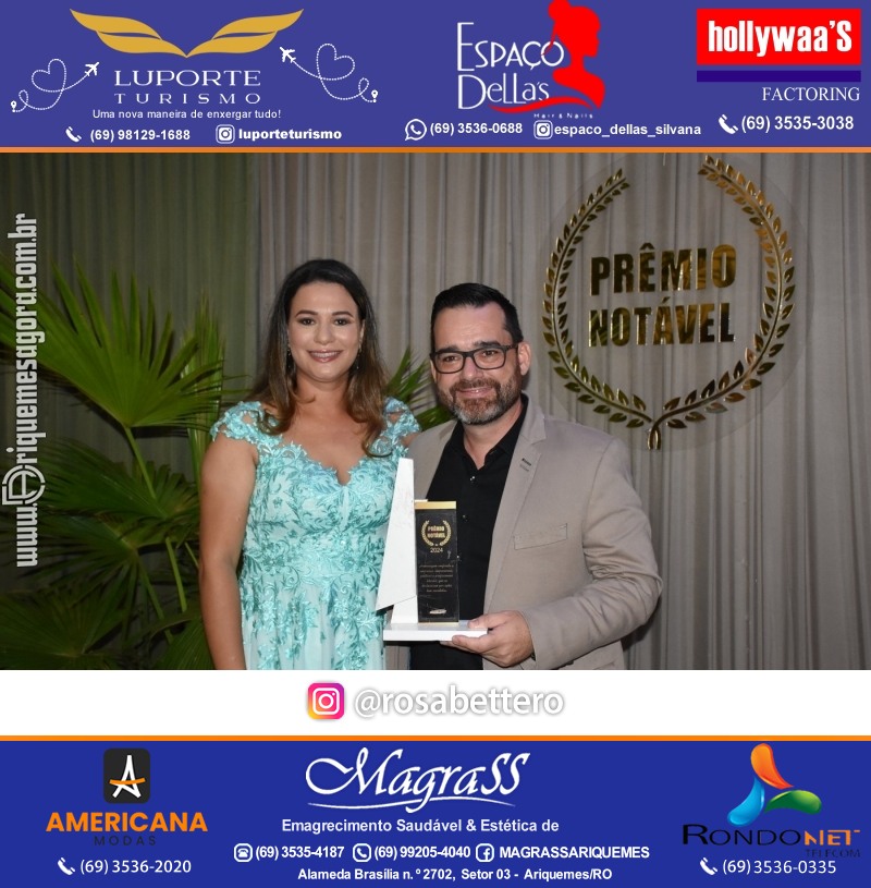 Prêmio Mulher e Prêmio Notável 2024 no Máximus Eventos em Ariquemes Rondônia