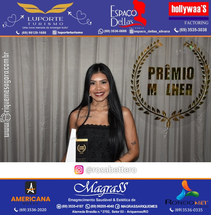 Prêmio Mulher e Prêmio Notável 2024 no Máximus Eventos em Ariquemes Rondônia