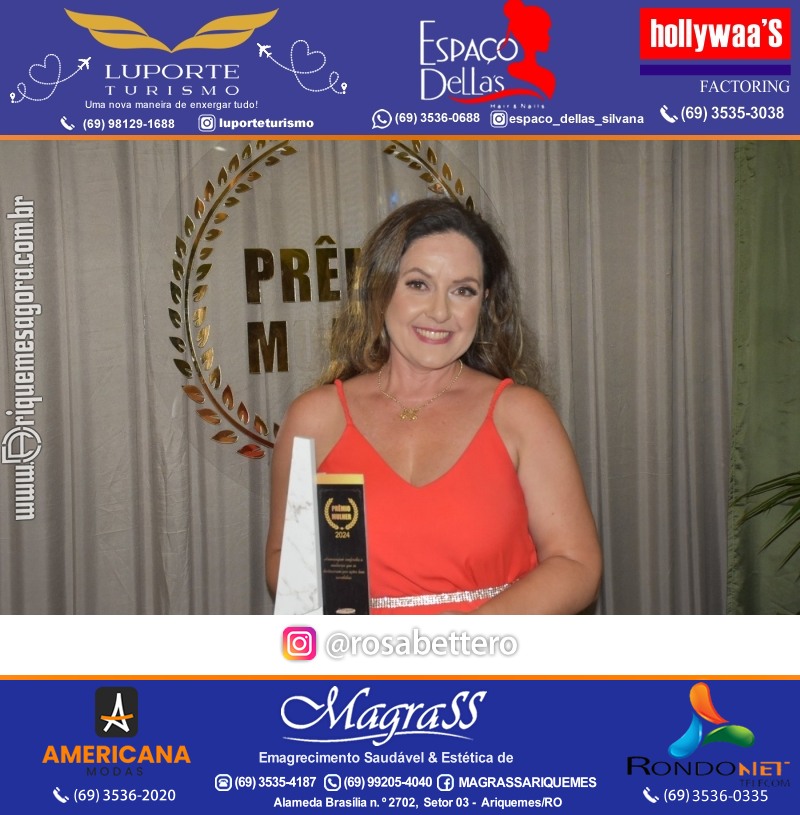 Prêmio Mulher e Prêmio Notável 2024 no Máximus Eventos em Ariquemes Rondônia